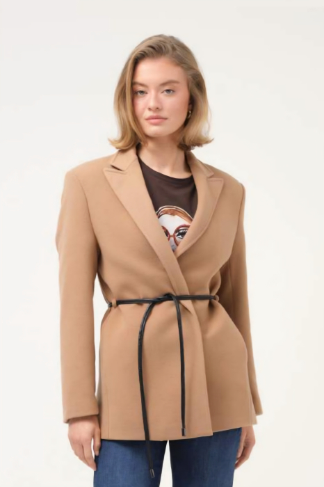 Palton 602 scurt camel Cristina Barros [5]