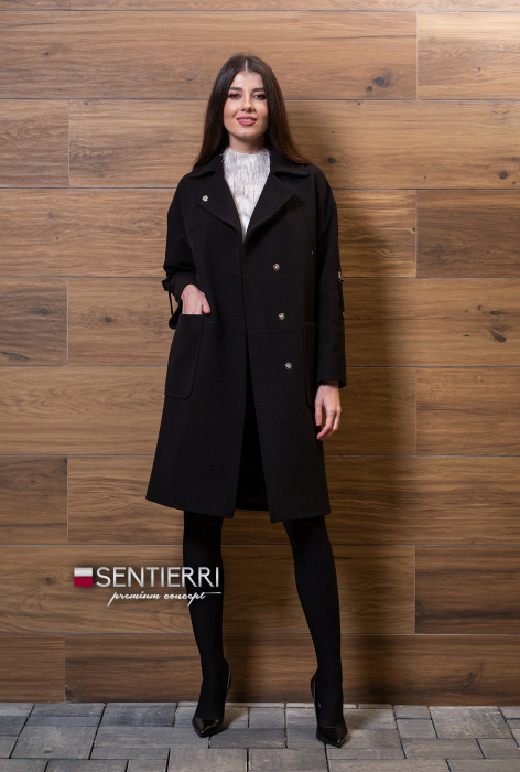 Palton 806 negru Sentierri [2]