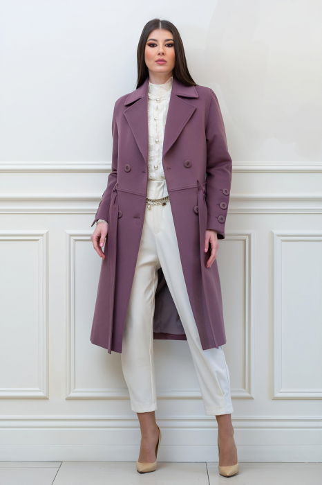 Palton 828 mocha violet Sentierri