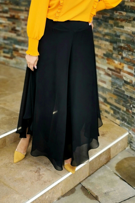 Pantalon 225 voal negru Exnec [2]