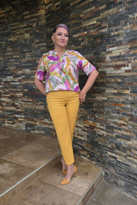 Pantalon 430 in mustar Letty