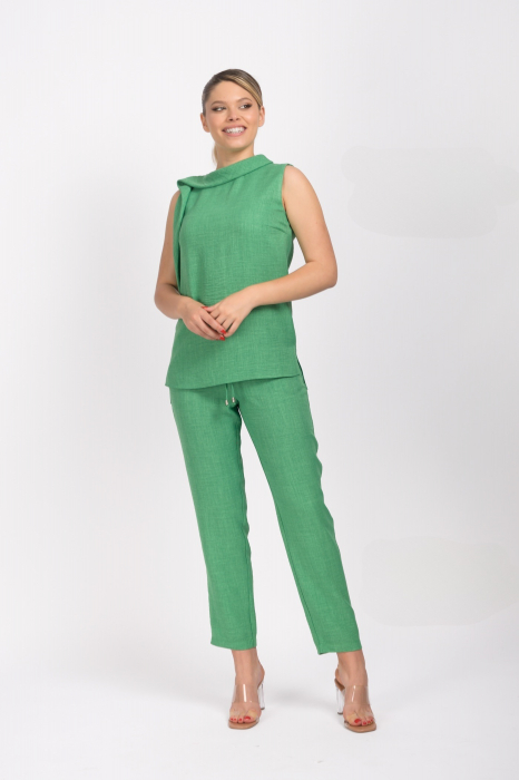 Pantalon 4412 verde La Donna [2]