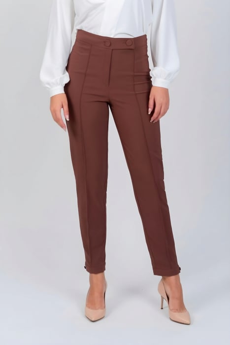 Pantalon 4435 maro La Donna