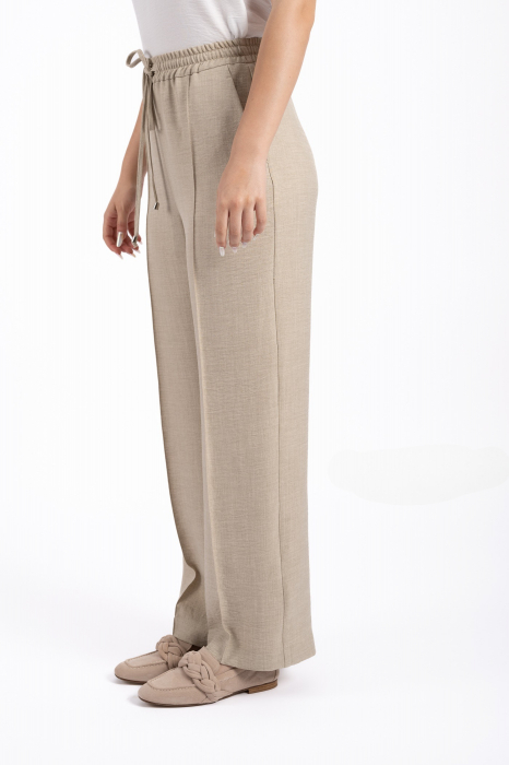 Pantalon 4739 bej larg La Donna [2]