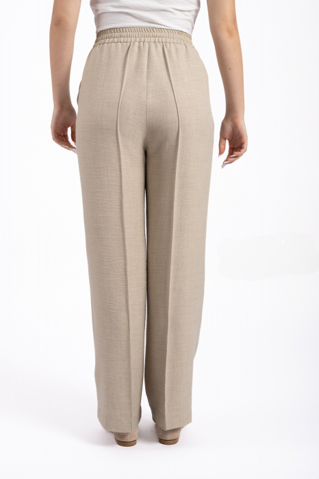 Pantalon 4739 bej larg La Donna [3]