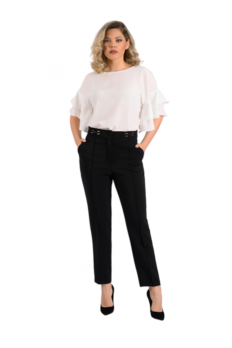 Pantalon 5030 conic negru La Donna