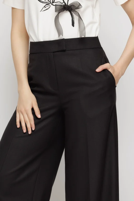 Pantalon 5228 larg negru Mizar [4]