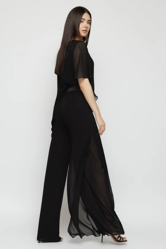 Pantalon 5234 voal negru Mizar [4]