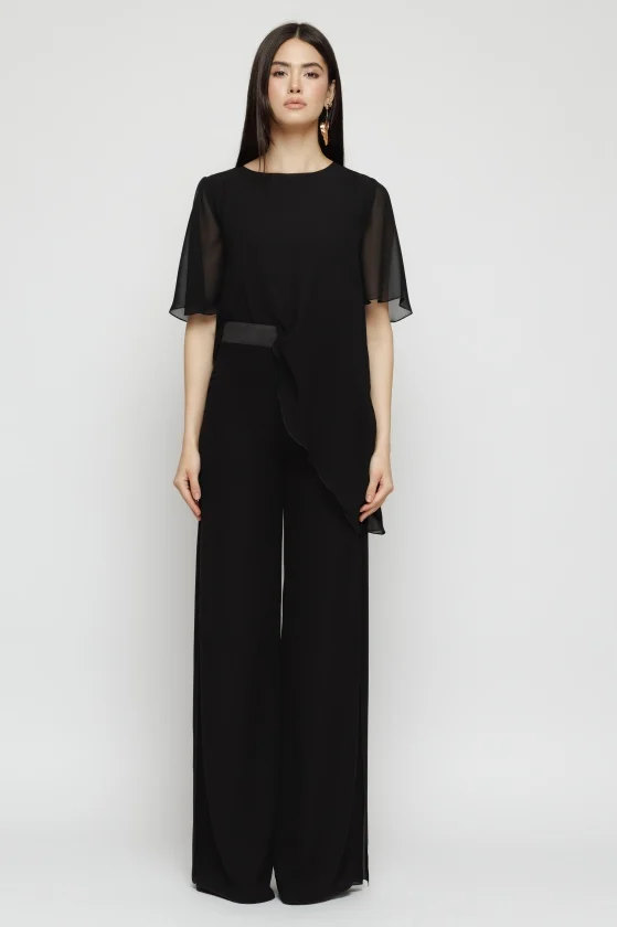 Pantalon 5234 voal negru Mizar [2]