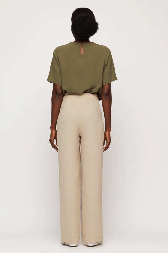 Pantalon 5307 bej larg Mizar [5]