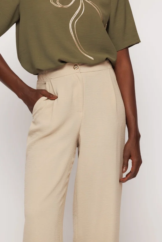 Pantalon 5307 bej larg Mizar [3]