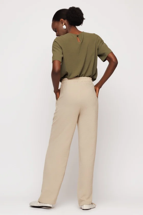 Pantalon 5307 bej larg Mizar [4]