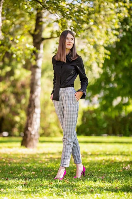 Pantalon 544 gri carouri Gart [3]