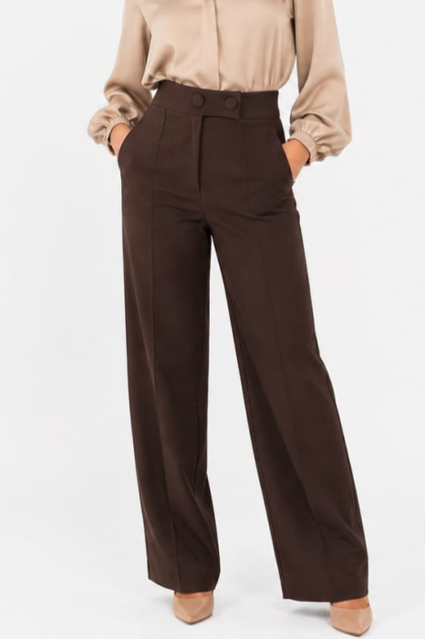 Pantalon 5610 maro La Donna [2]