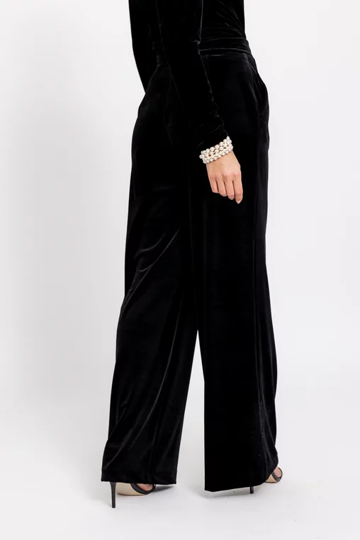 Pantalon C2521 negru catifea Caramel [3]