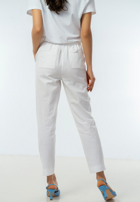 Pantalon Dafina alb Hermosa  [3]