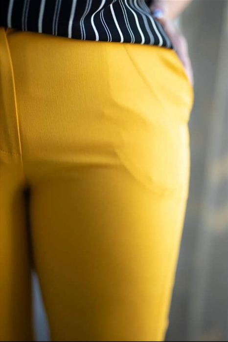 Pantalon galben Gart [4]
