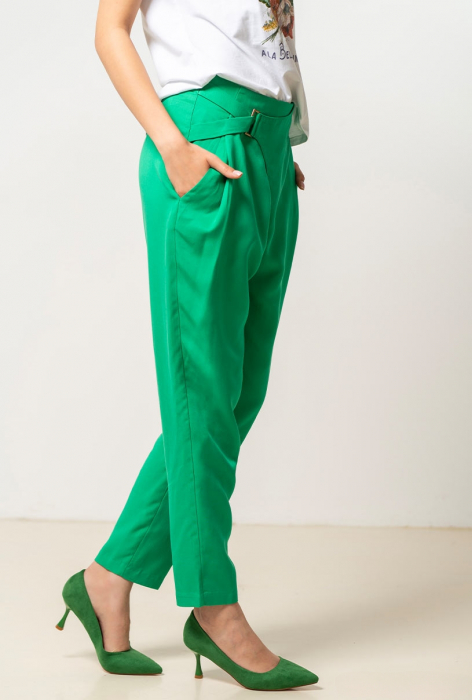 Pantalon LETICIA verzi Hermosa [4]