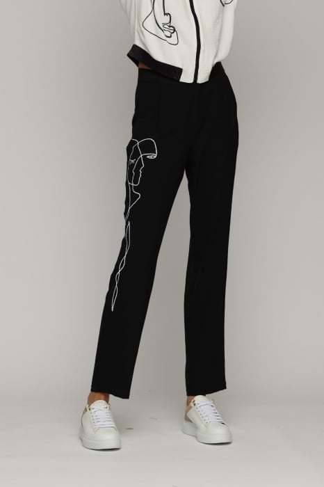 Pantalon US4MZ4232 negru Mizar