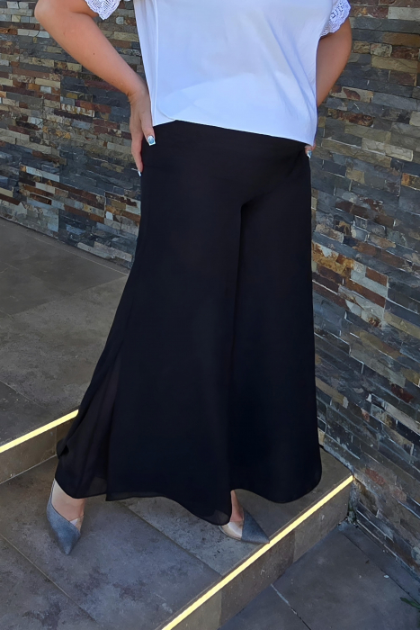 Pantaloni 225.1 voal negru Exnec [2]