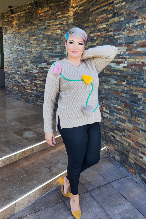 Pulover 0876 bej [3]