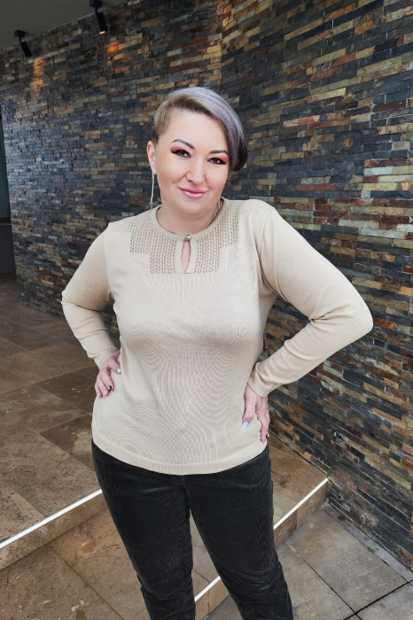 Pulover 217 bej Magnetic [3]