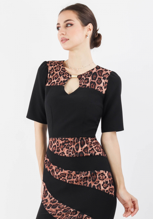 Rochie 1216 leopard Moze [2]