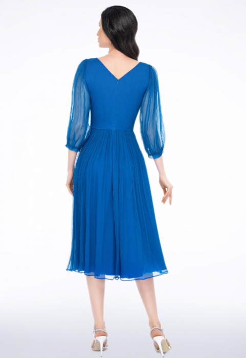 Rochie 1533 matase naturala turquaz Leonard [2]