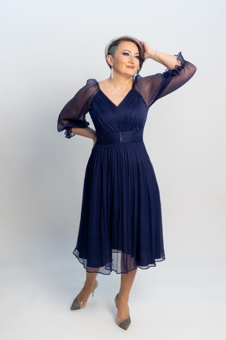 Rochie 1541 bleumarine Leonard [3]