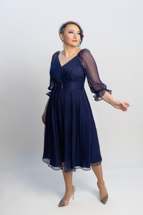 Rochie 1541 bleumarine Leonard