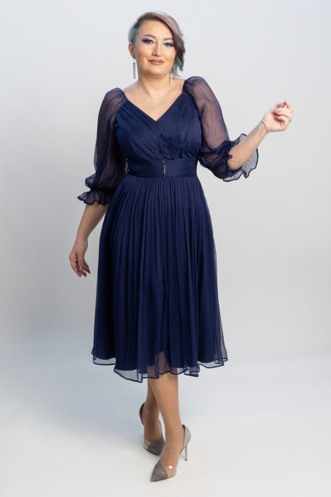 Rochie 1541 bleumarine Leonard [2]