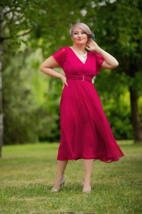 Rochie 1557 bordo Leonard 46 [2]