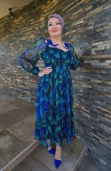 Rochie 1620 imprimata Leonard