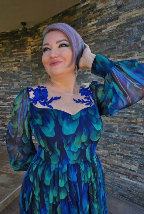 Rochie 1620 imprimata Leonard [2]