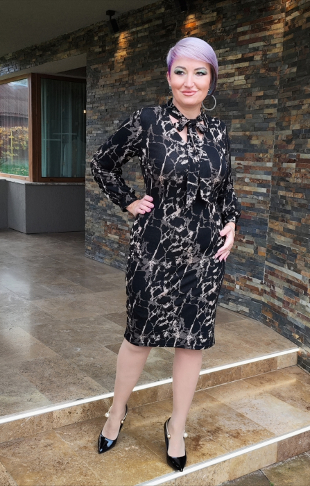 Rochie 1628 imprimata Leonard [6]