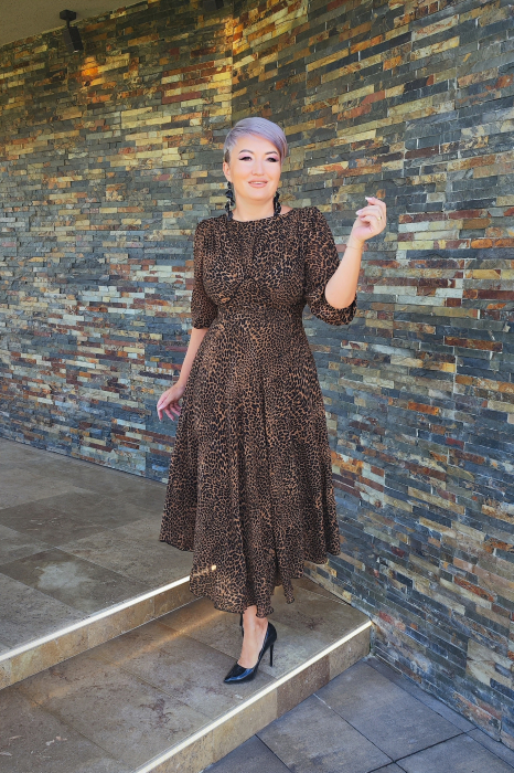 Rochie 1736 leopard Leonard [4]