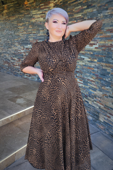 Rochie 1736 leopard Leonard [6]
