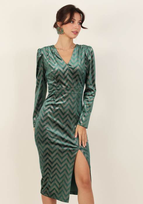 Rochie 1766 verde Moze [2]