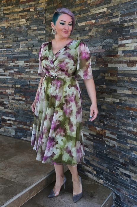 Rochie 1778 voal imprimat Leonard [5]