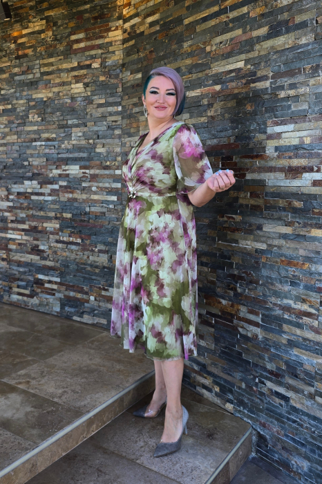 Rochie 1778 voal imprimat Leonard [4]