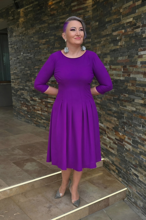 Rochie 1832 ultraviolet Leonard [3]