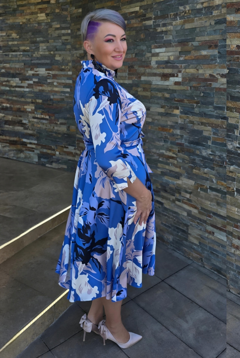 Rochie 1836 imprimata Leonard [2]