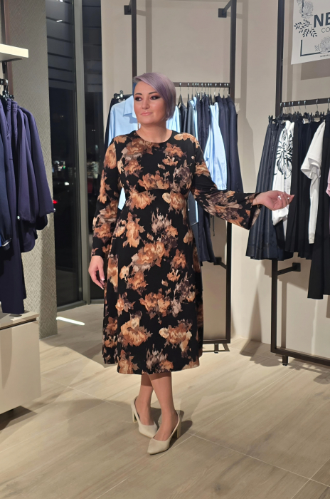 Rochie 1842 tricot imprimat Leonard [2]