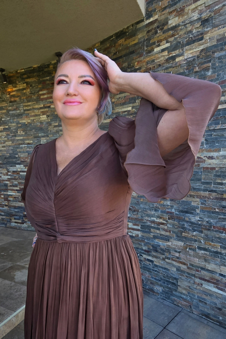 Rochie 1843 maro Leonard [3]