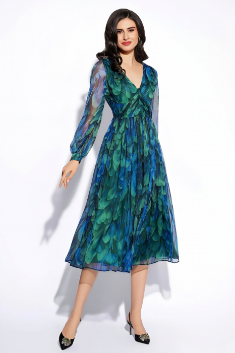 Rochie 1845 imprimata Leonard