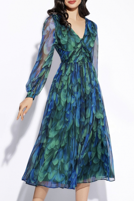 Rochie 1845 imprimata Leonard [2]