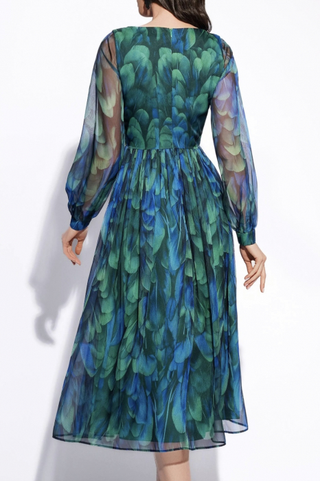 Rochie 1845 imprimata Leonard [4]