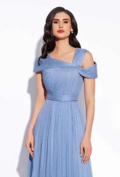 Rochie 1861 matase naturala blue Leonard [3]
