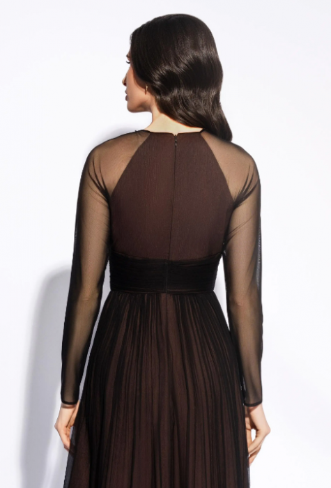 Rochie 1873 neagra matase naturala Leonard [5]