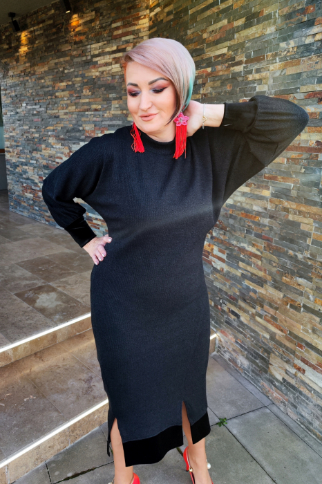 Rochie 1884 neagra Fany Lux M [7]